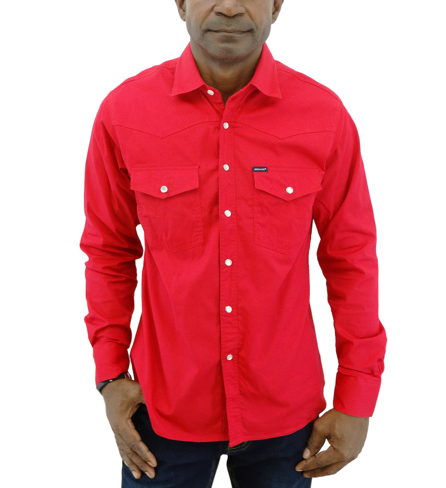 20L836, Jordache  Men's L/Sleeve Stretch Cowboy Shirt