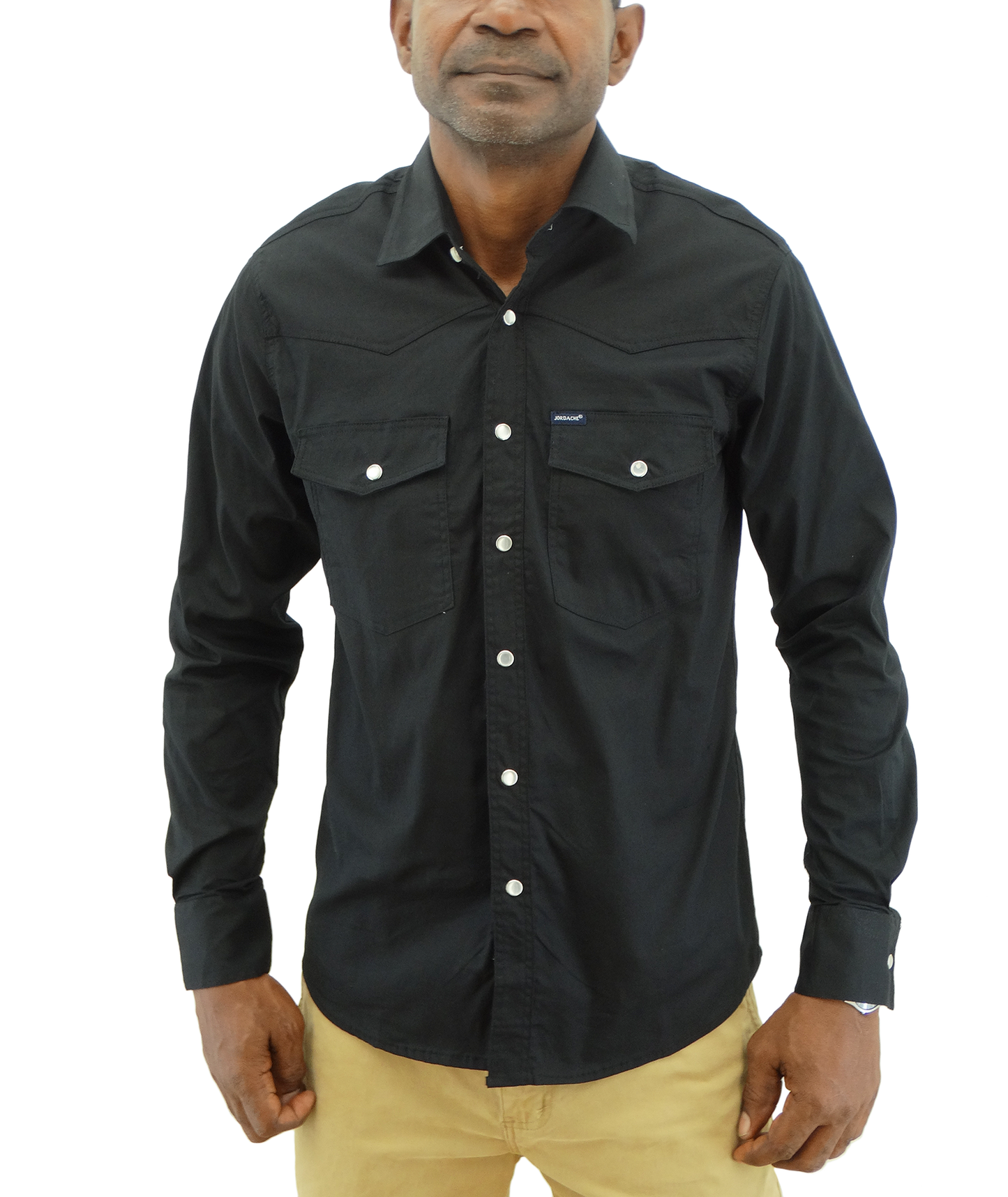 20L836, Jordache  Men's L/Sleeve Stretch Cowboy Shirt