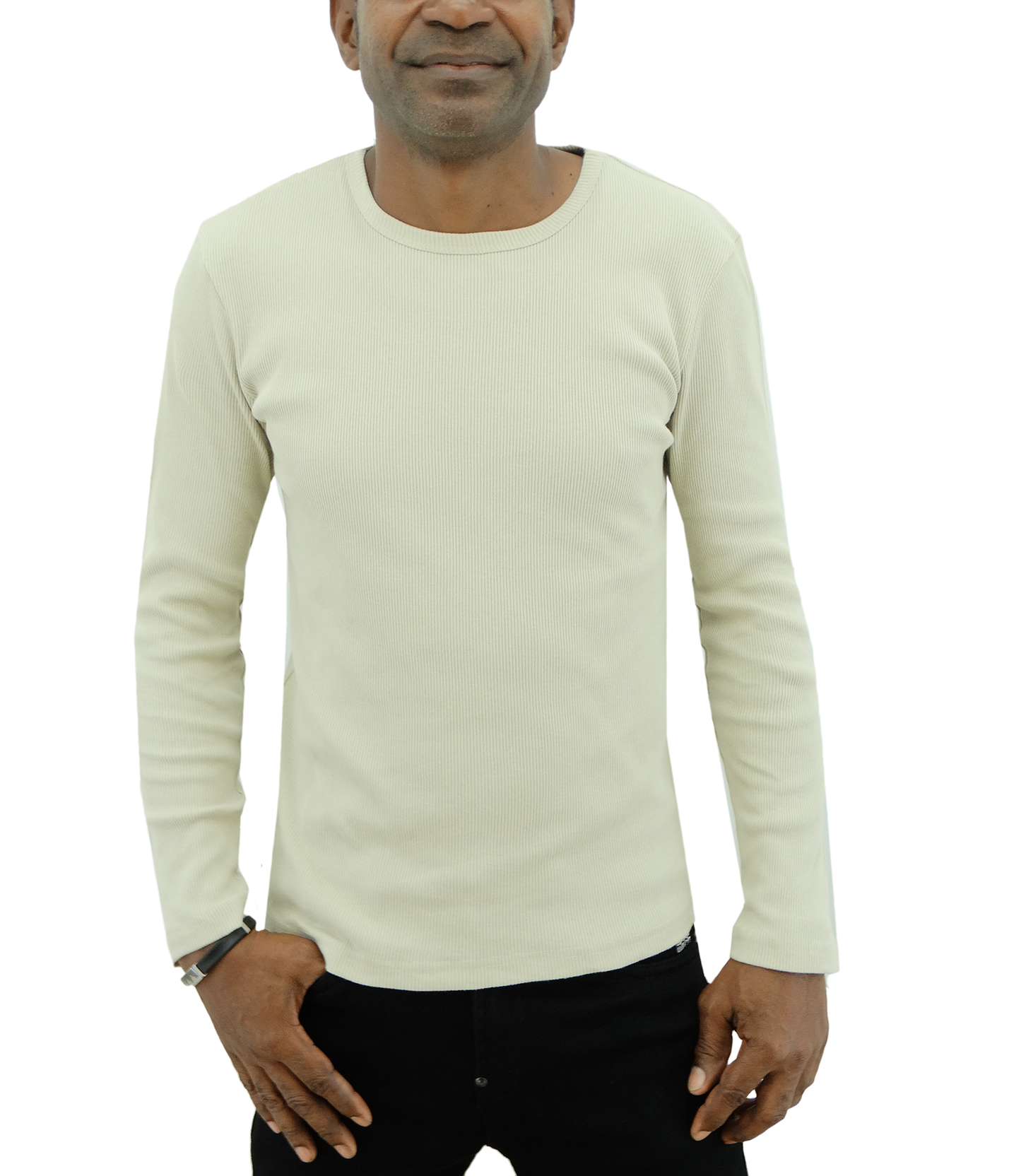 21T1415M3, Jordache, Men's L/Slv Rib Tee- (S-XL)