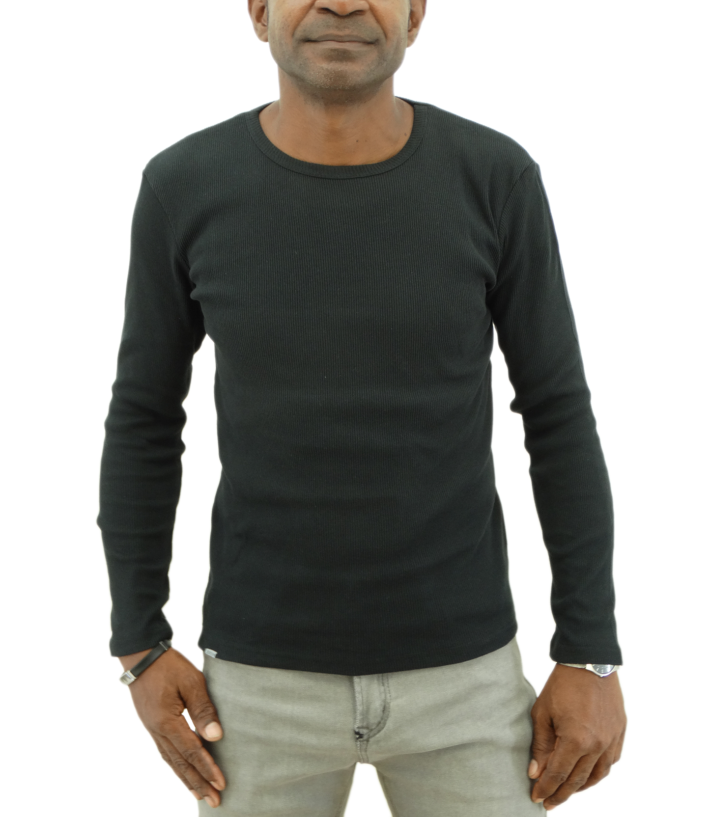 21T1415M3, Jordache, Men's L/Slv Rib Tee- (S-XL)