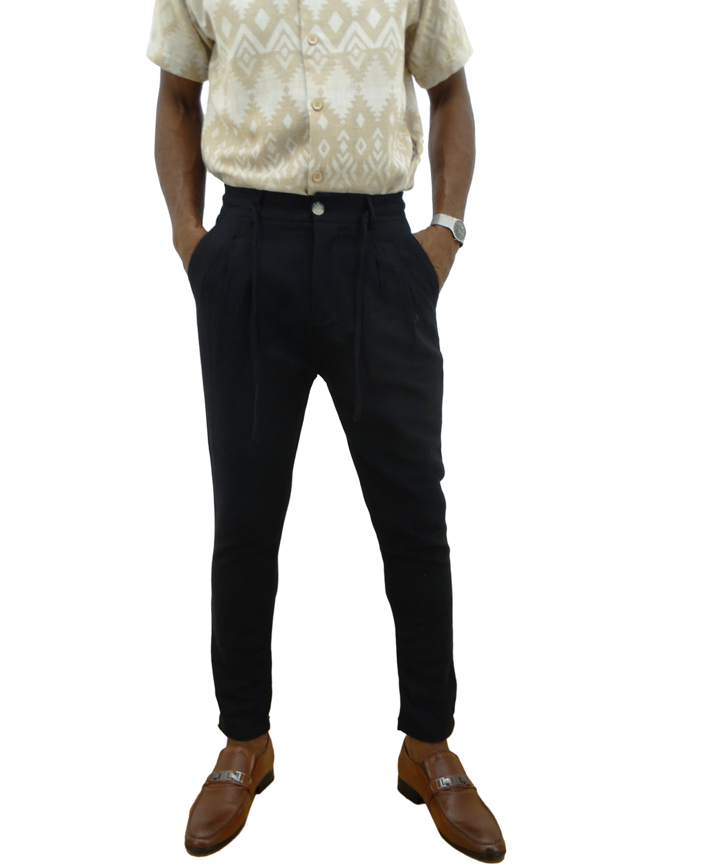 2274, Crash Up, Men's Linen-Look Dress Jogger Pants