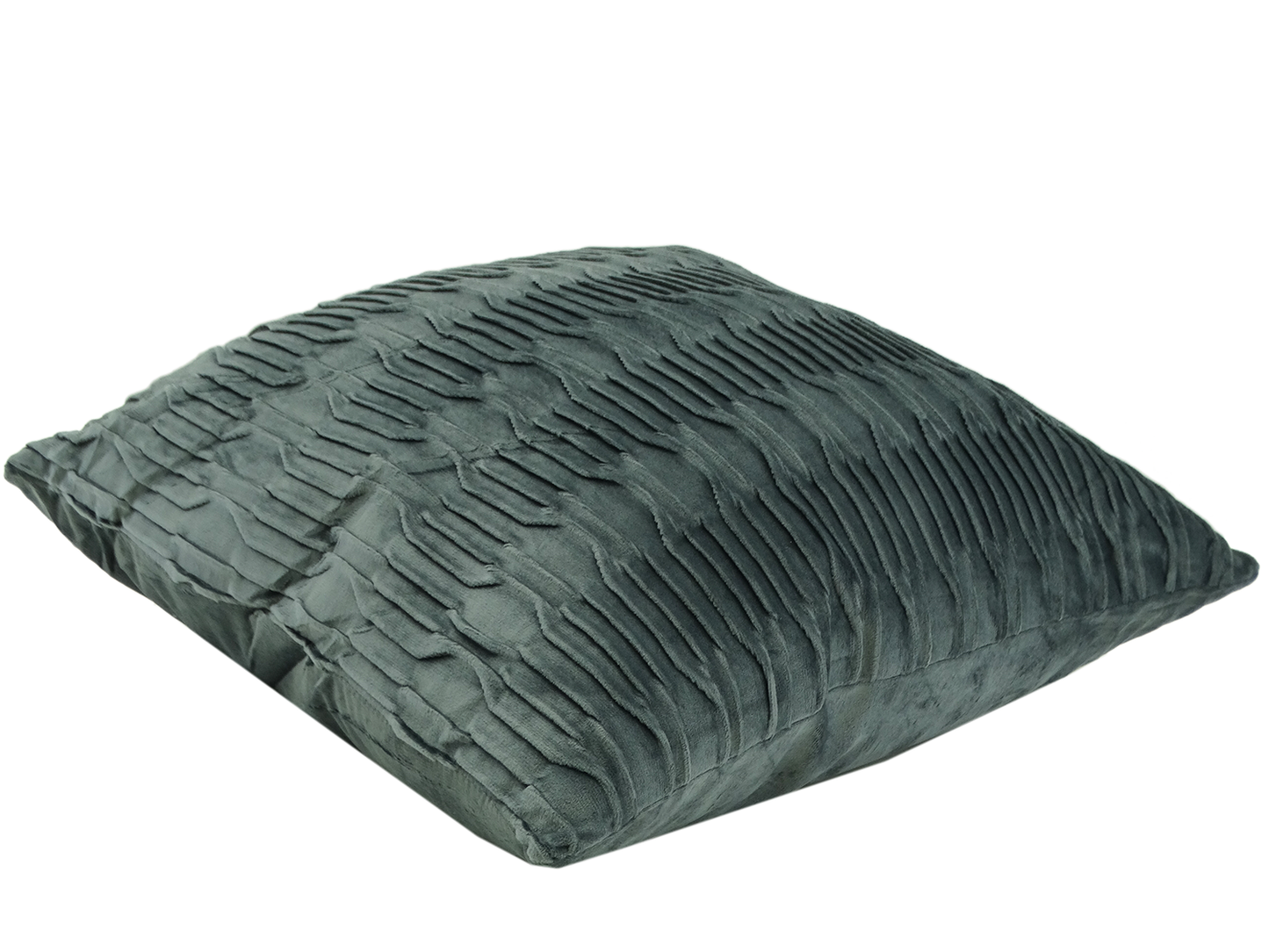 24612768, Pleated Velvet Cushion (Throw Pillow) Assorted