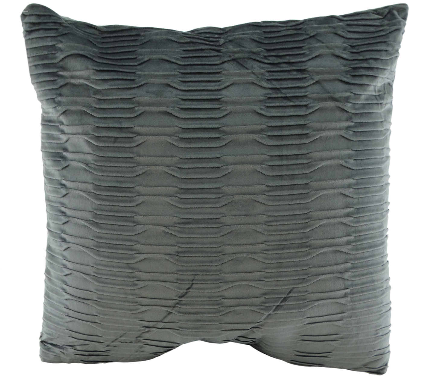 24612768, Pleated Velvet Cushion (Throw Pillow) Assorted