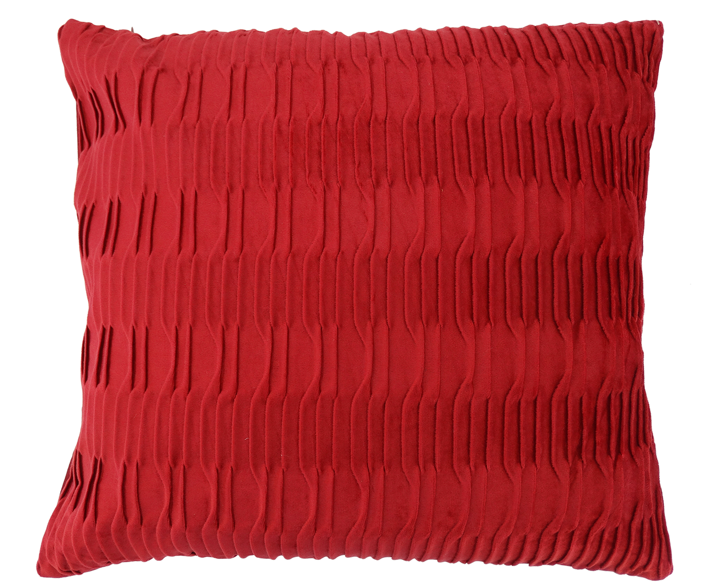 24612768, Pleated Velvet Cushion (Throw Pillow) Assorted