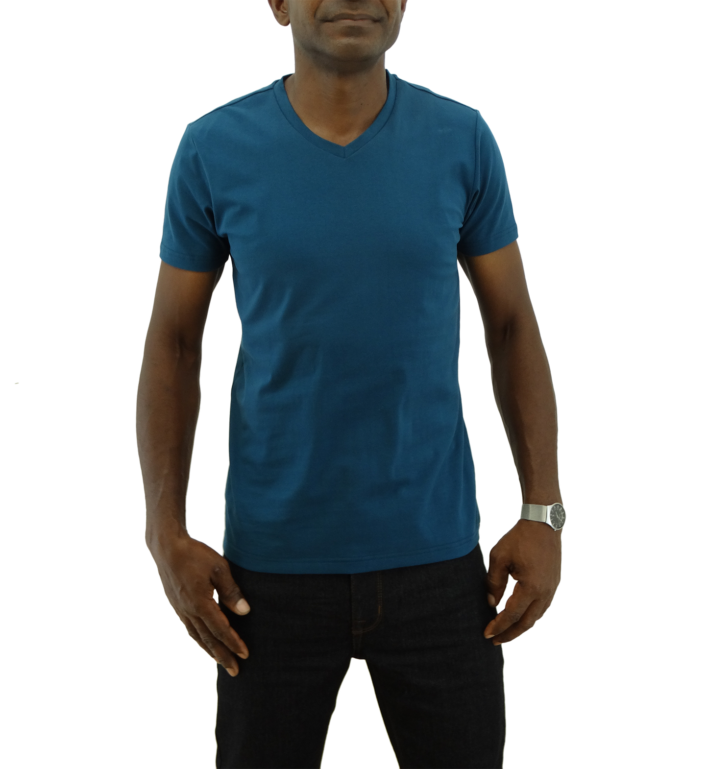 W14008SV, Basique - Men's Short Sleeve V-Neck Tee S-XXL