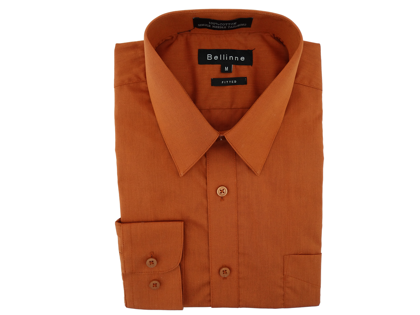265-1250,  Bellinne Dress L/S Plain Shirt Fitted
