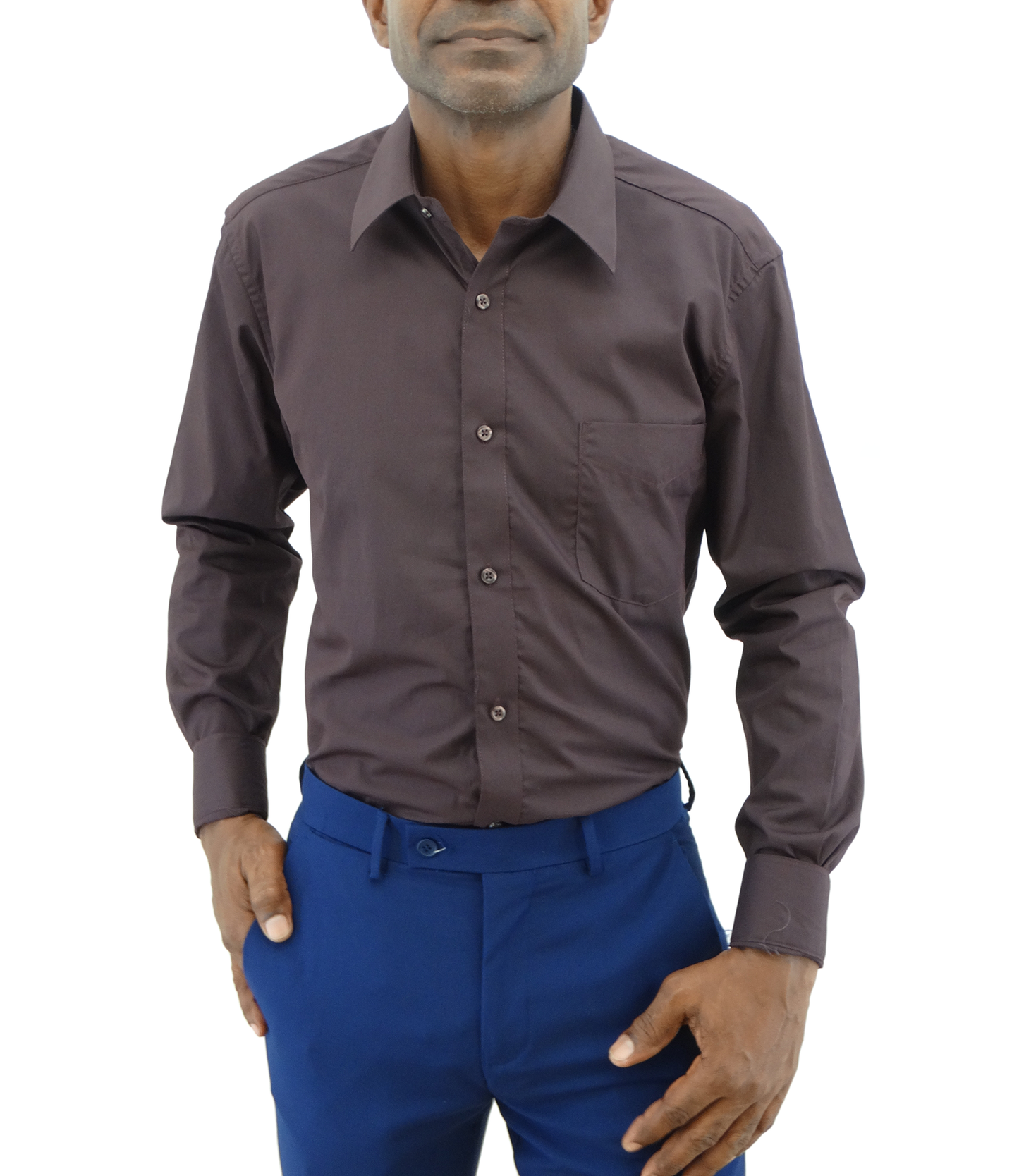 265-1250,  Bellinne Dress L/S Plain Shirt Fitted