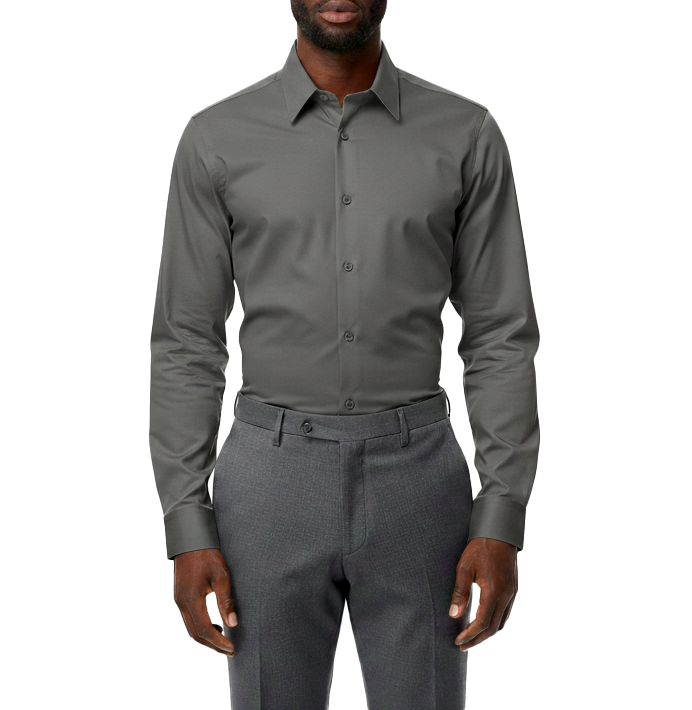 265-1251, Bellinne, Men's L/S Slim Fit Stretch Shirt (S-XXL)