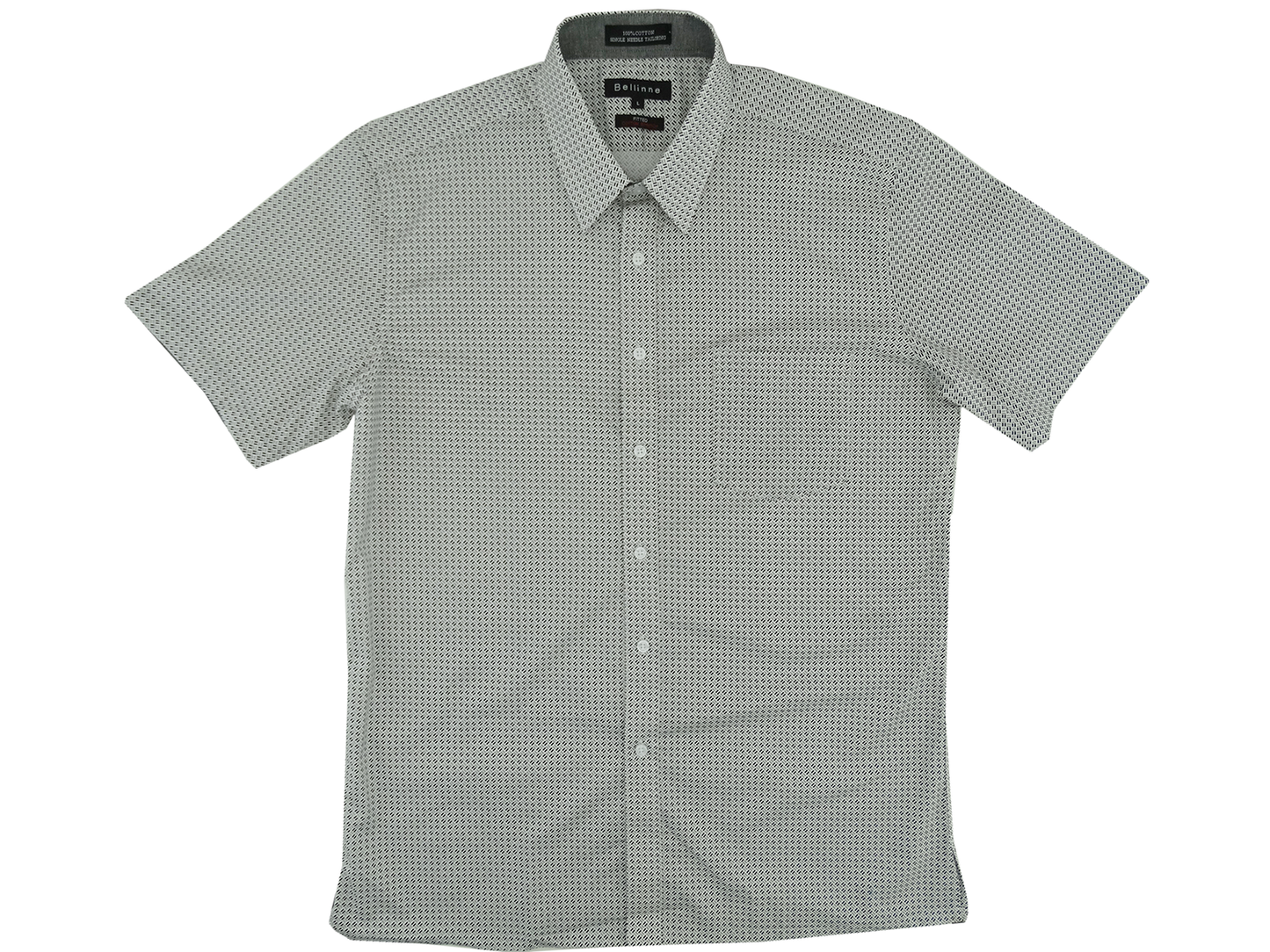 265-145, Bellinne S/Sleeve Men's Printed Shirt Multicolor - S-XXXL
