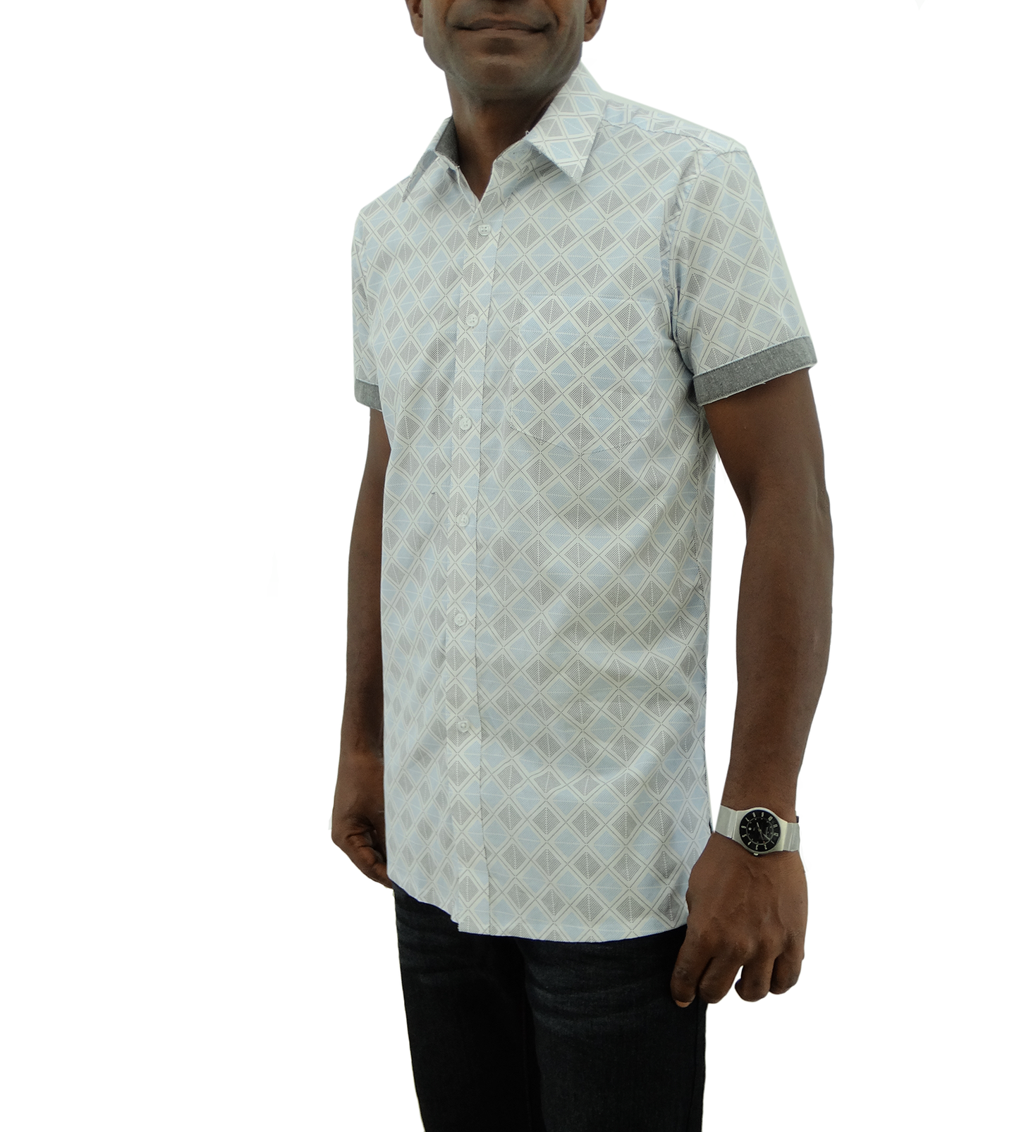 265-145, Bellinne S/Sleeve Men's Printed Shirt Multicolor - S-XXXL