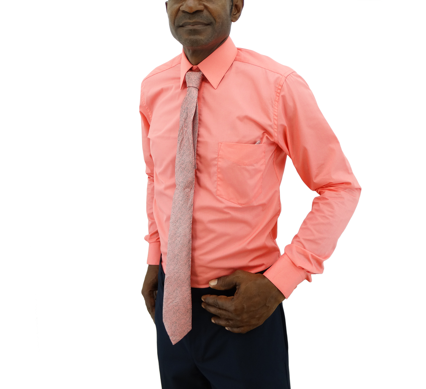 265-798 Bellinne - Men's L/S Fitted Shirt W/Tie