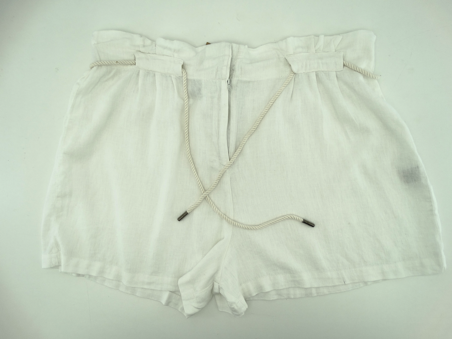 28966, Chances R - Women's Linen Paper bag Shorts w/Rope Tie (S-XL)