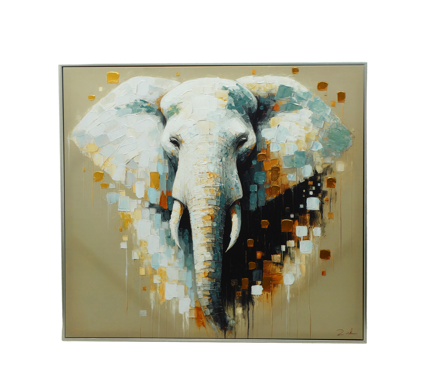 2936210, Framed Canvas Wall Art - 28" x 28" (71cm x 71cm)