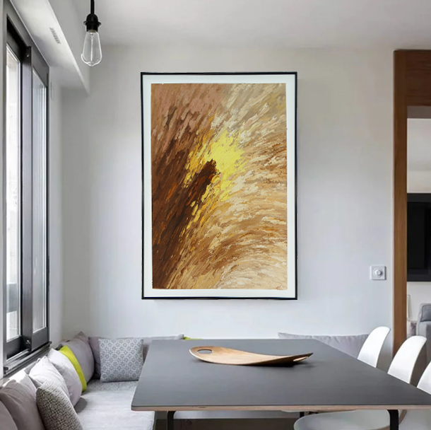 2936214, Framed Canvas Wall Art - 27.25" x 39" (69cm x 99cm)