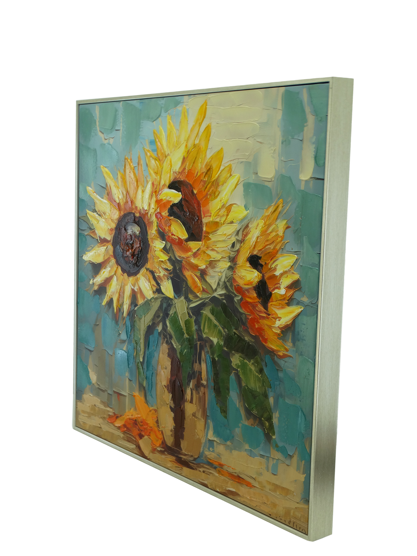 293626, Framed Canvas Wall Art - 28" x 28" (71cm x 71cm)