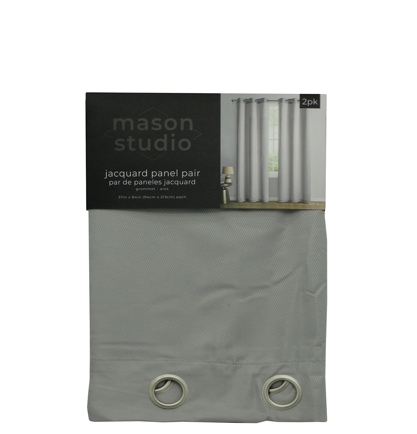 GELPPR7484EL, 2 PC Gelia Jacquard Curtains