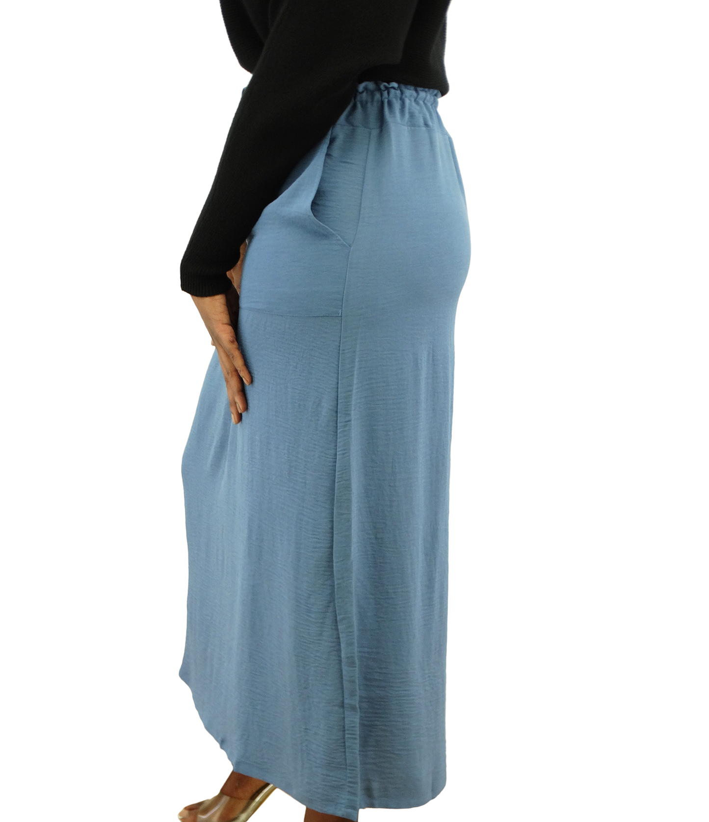 30172, Runway Ready - Women's Elastic Waist Drawstring Skirt (S-XL)