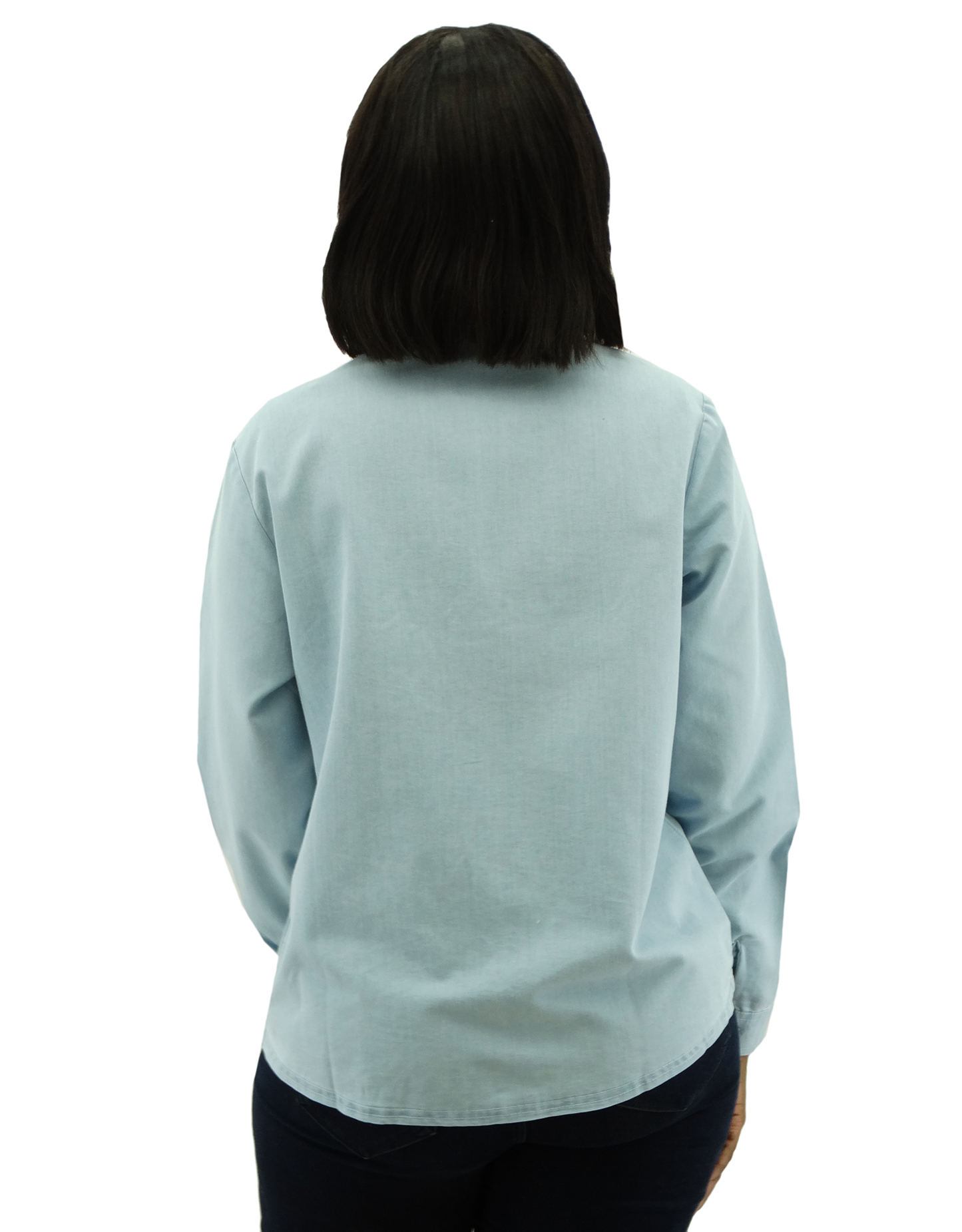 30317, Runway Ready - Women's L/S Denim Shirt w/ Shirring Placket (S-XL)