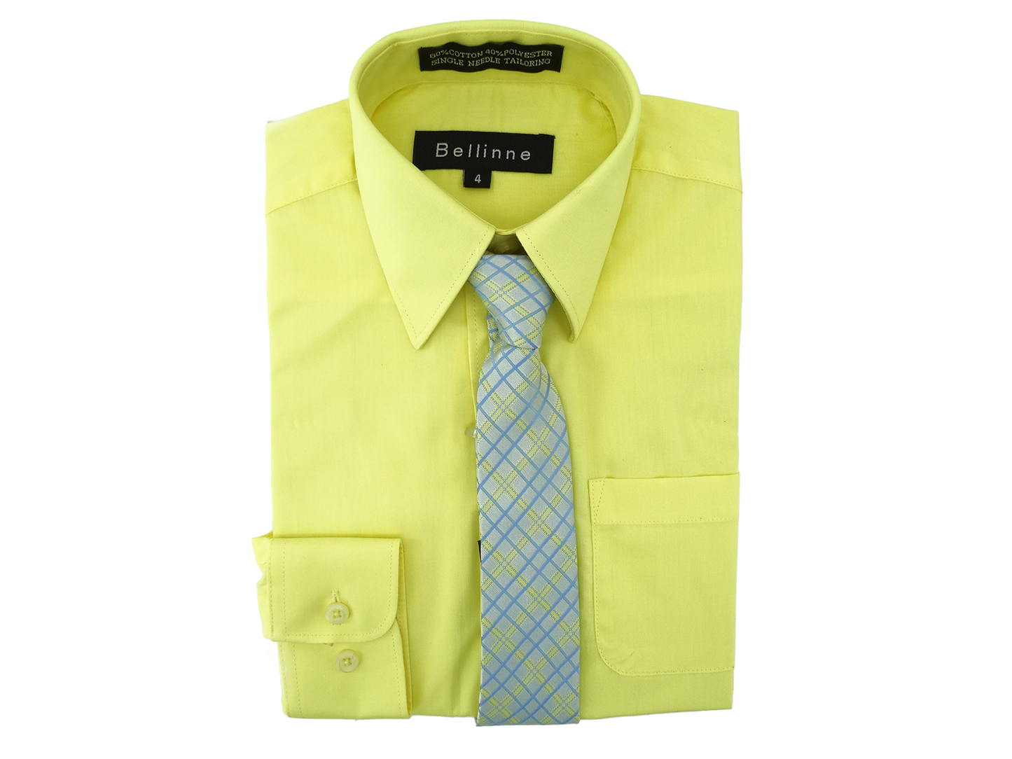 36527, Bellinne - Boy's Shirt w/Tie (Size 2-7)