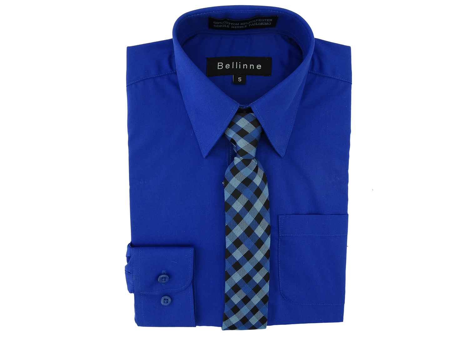 36527, Bellinne - Boy's Shirt w/Tie (Size 2-7)