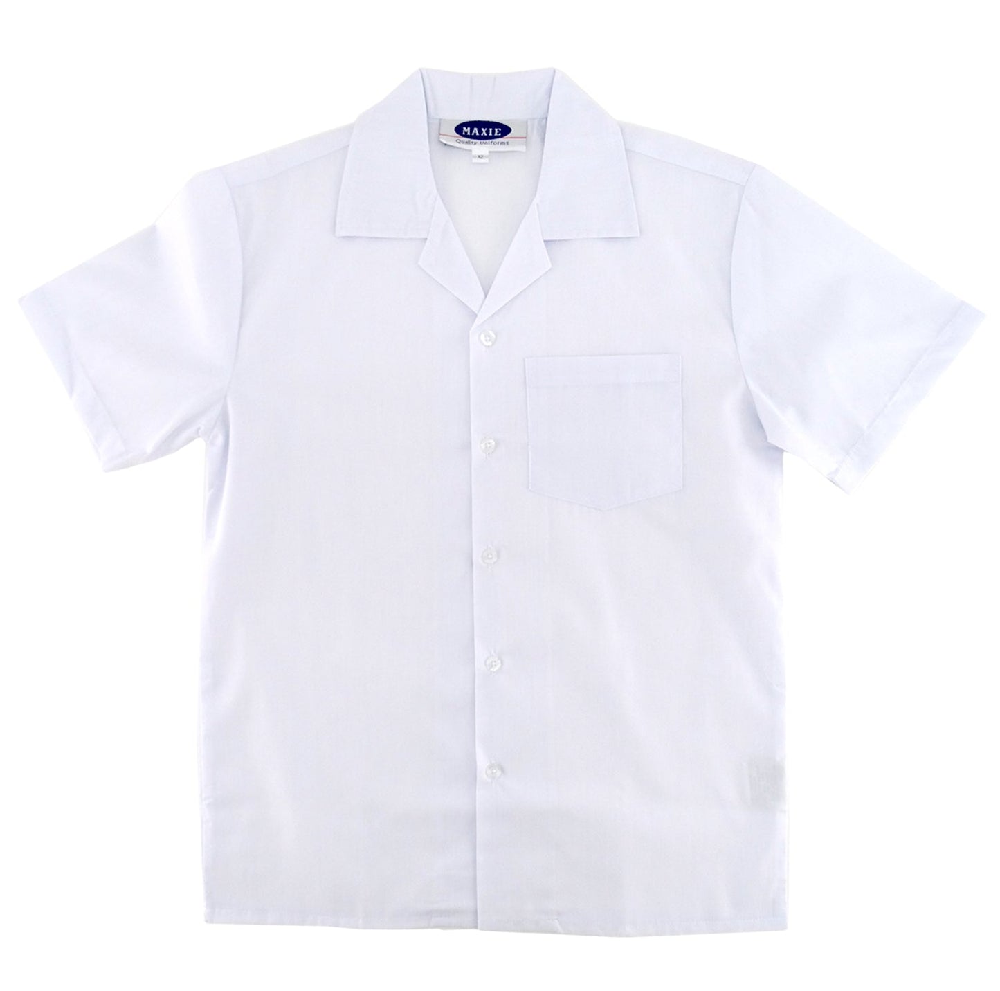 365WB-16, Maxie, Girls' Square Collar Wht Schl Blouse - Size 16