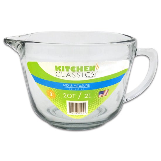 19581605LIB15, Kitchen Classics, 2QT Glass Batter Bowl