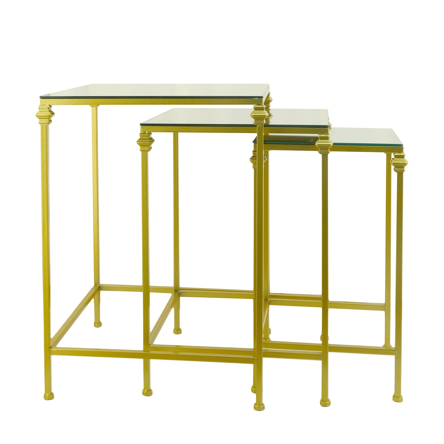 935324, Large Square Mirror Top Nesting End Table