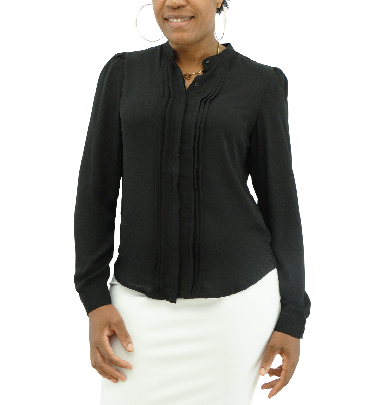 4121MISS3339, Ezra Collection Ladies L/sleeve  Shirt Top