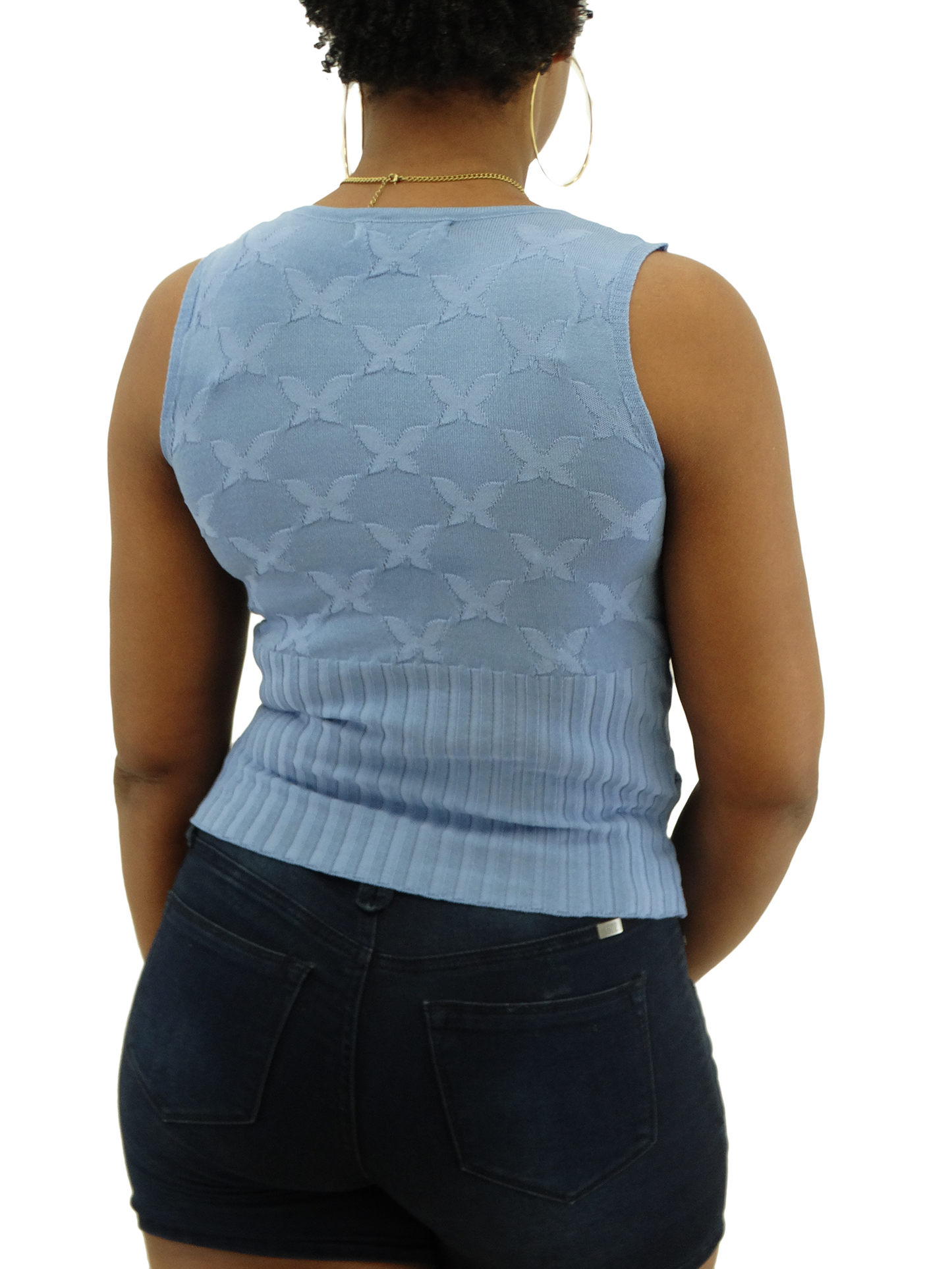 4121SWE10, Zara Collection Ladies S/Less  Knit Top Size  S-L