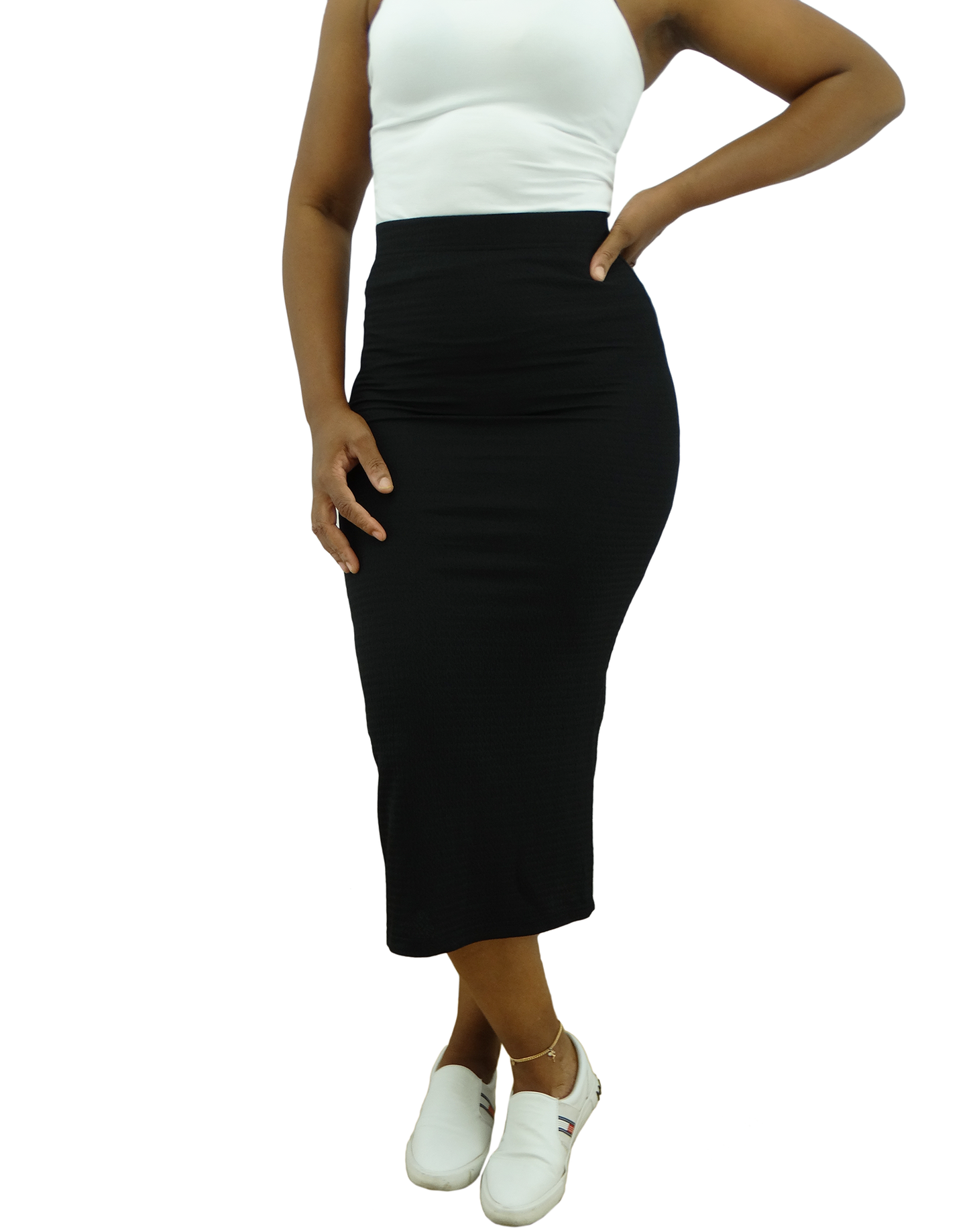 412280031BN, Only You - Ladies Long Knit W/Slip Skirt (S-L)