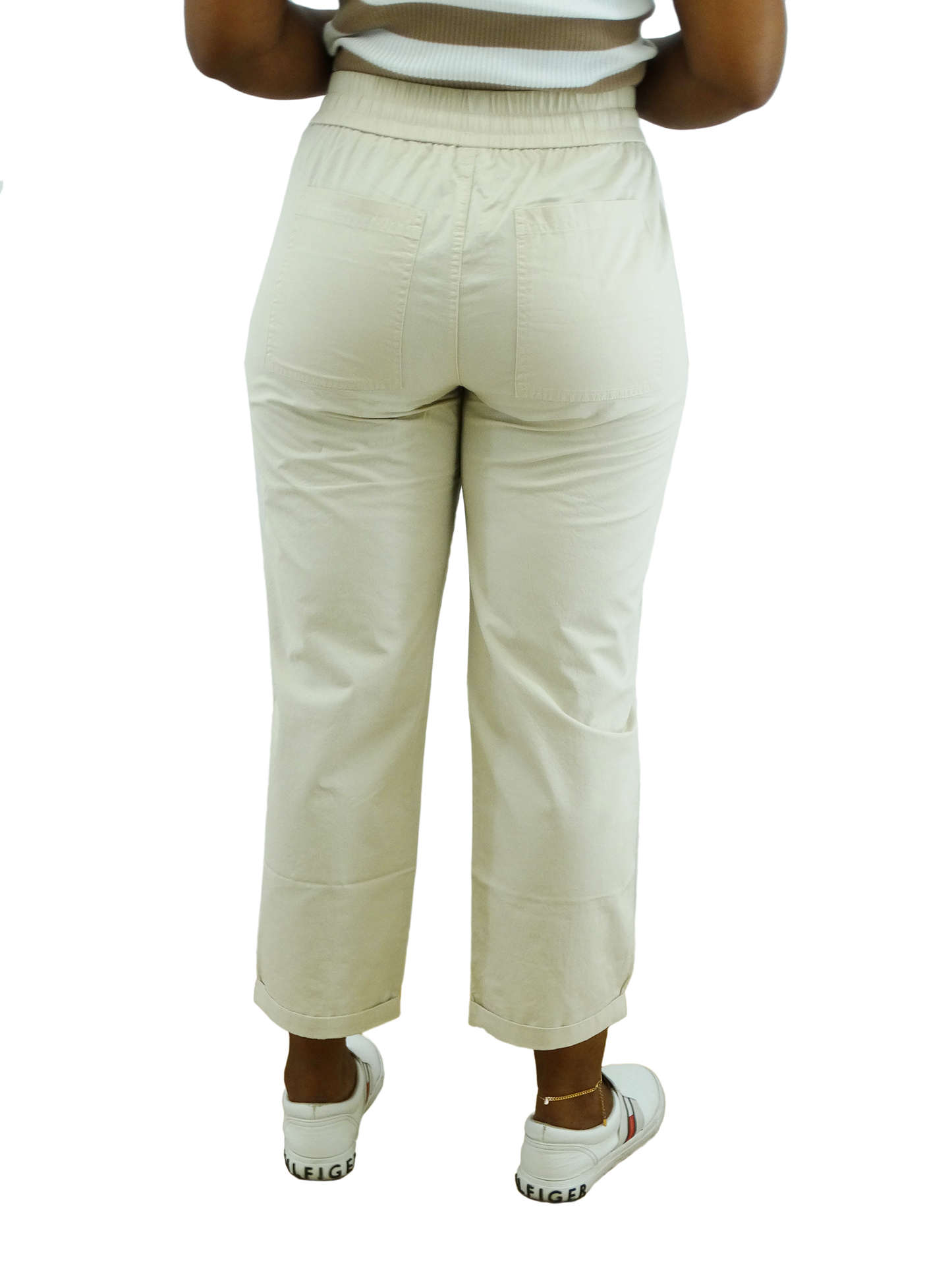 412280136CBN, Only You - Ladies Casual Crop Wide Leg Pants (S-L)