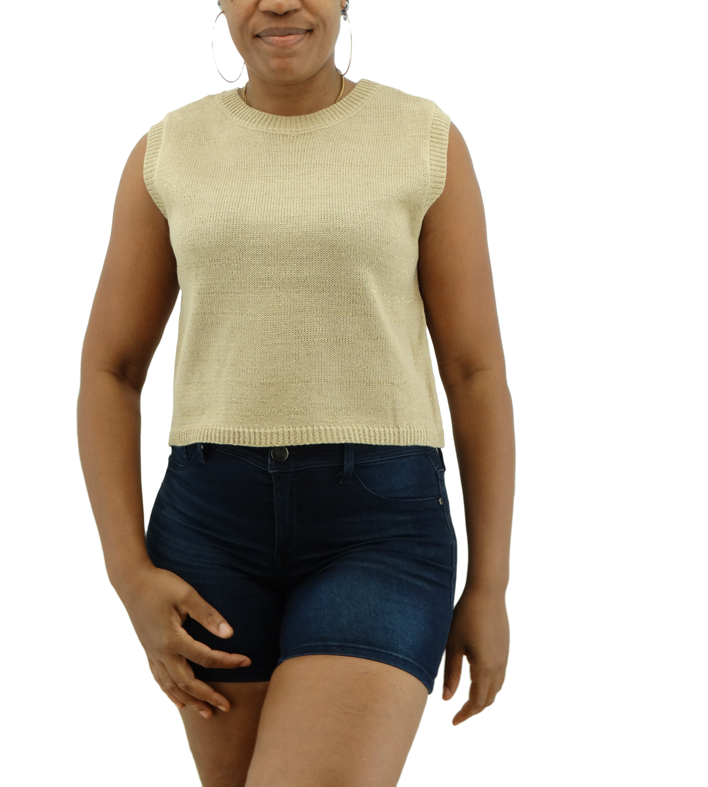412290016GOCR, Praga - Ladies Dressy Cropped Tee (S-L)