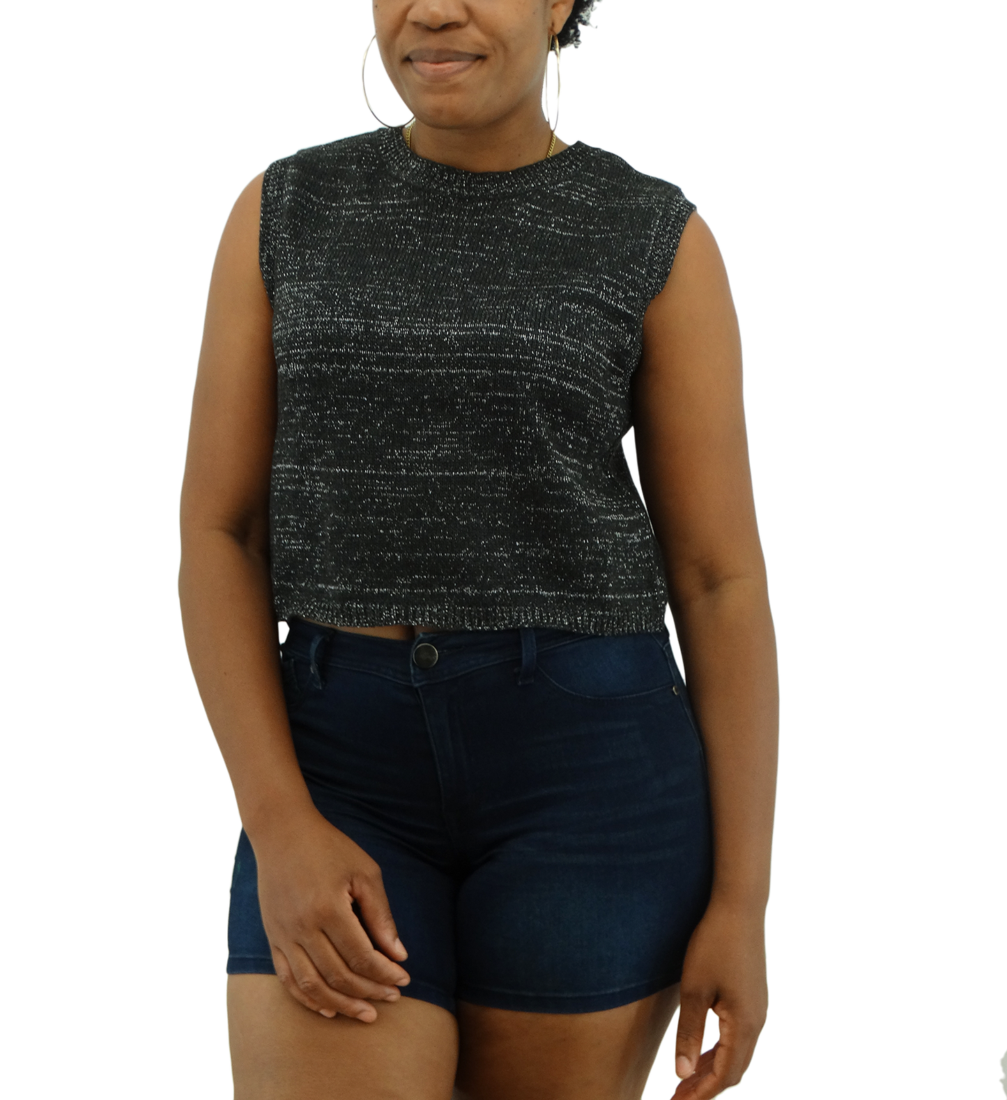 412290016GOCR, Praga - Ladies Dressy Cropped Tee (S-L)