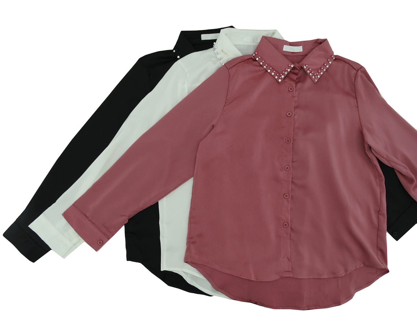 YU2706, Angelus  Ladies L/Sleeve  Blouses S-XL
