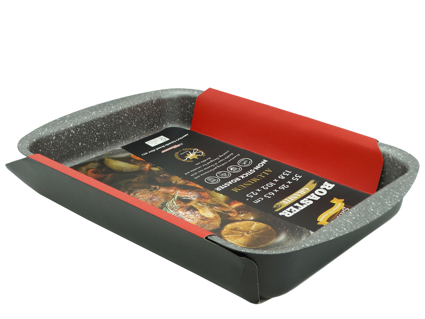 BS11312, Baker's Secret - Aluminum Non-Stick Roaster (42 x 31 x 6.5cm)