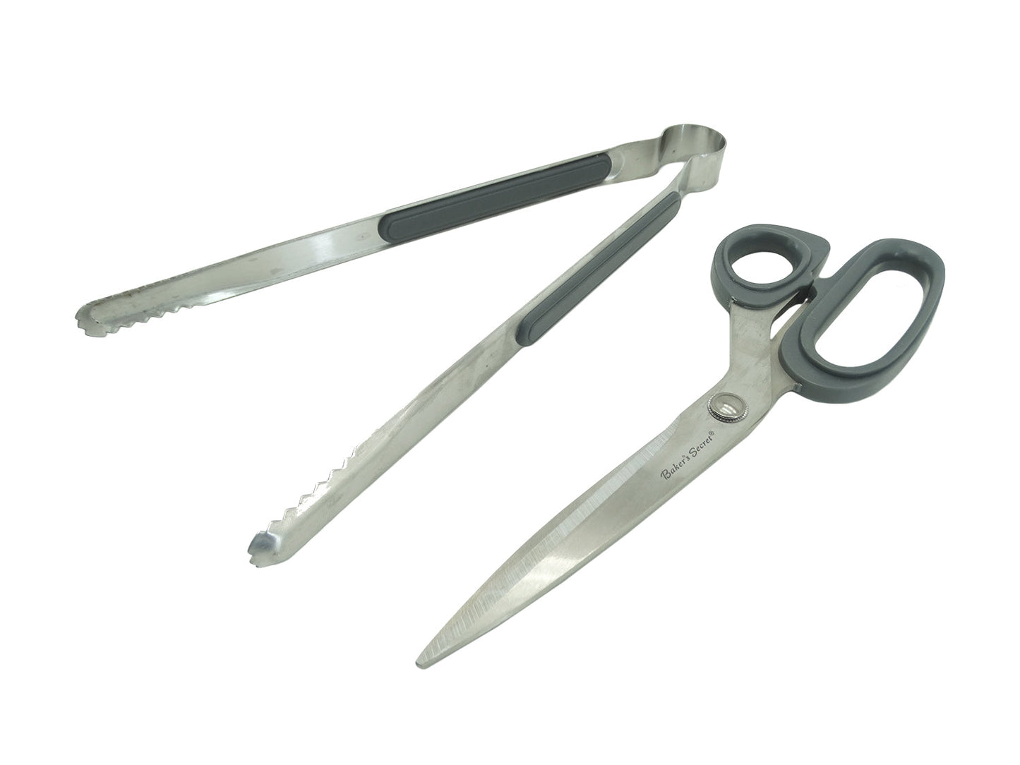 BS40050, Baker's Secret - 2Pc Scissors & Tongs Set