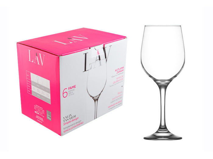 52122675, Lav 6pc Wine Glass Set