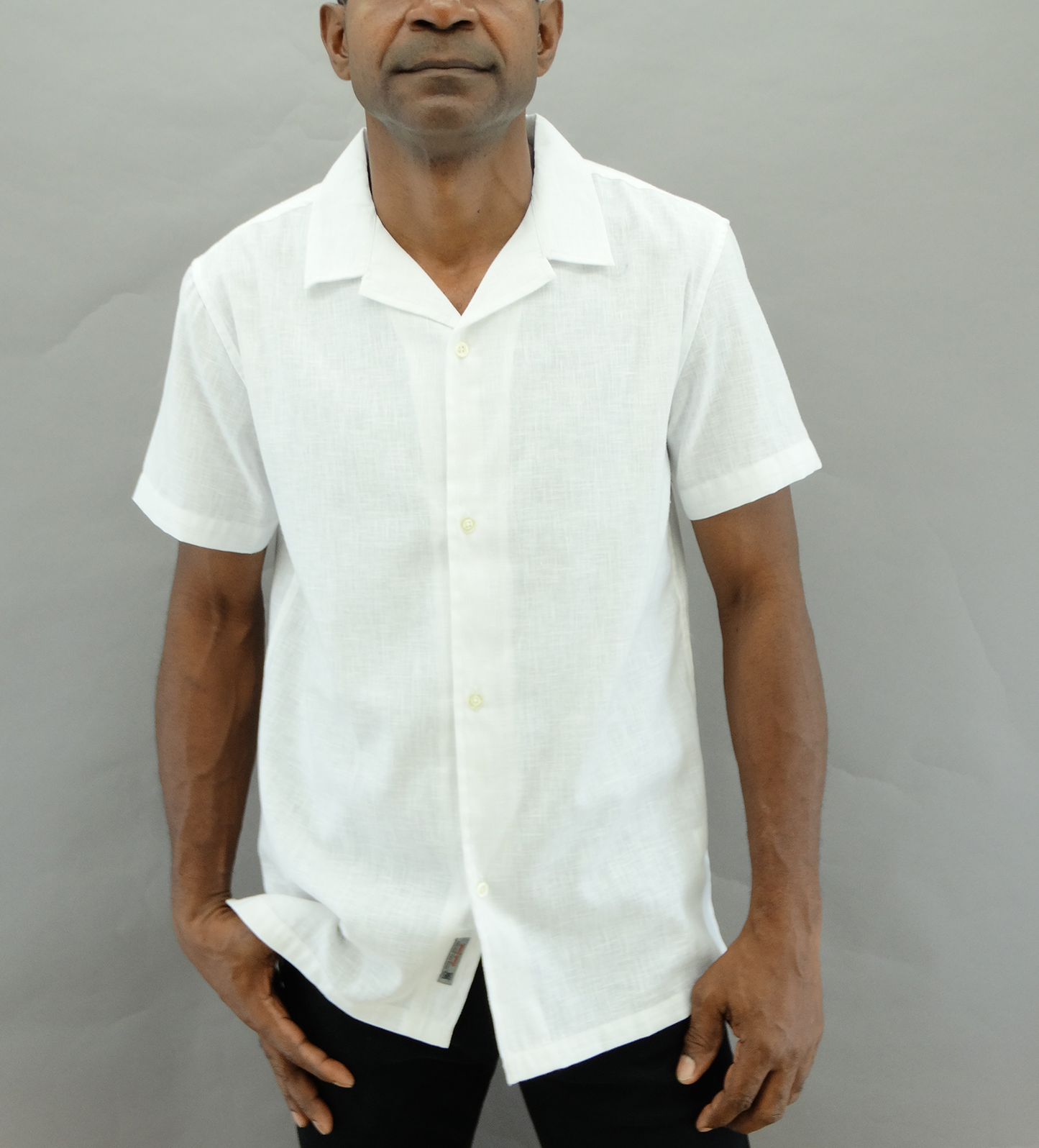 523M24225, Morelli - Men's S/S Shirt - White (S-XL)