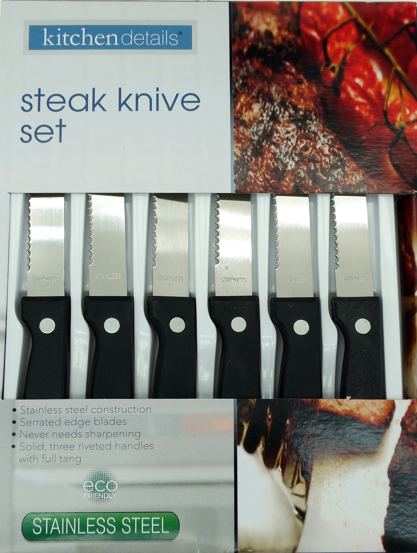 3368, Kitchen Details - 6Pc Steak Knife Set