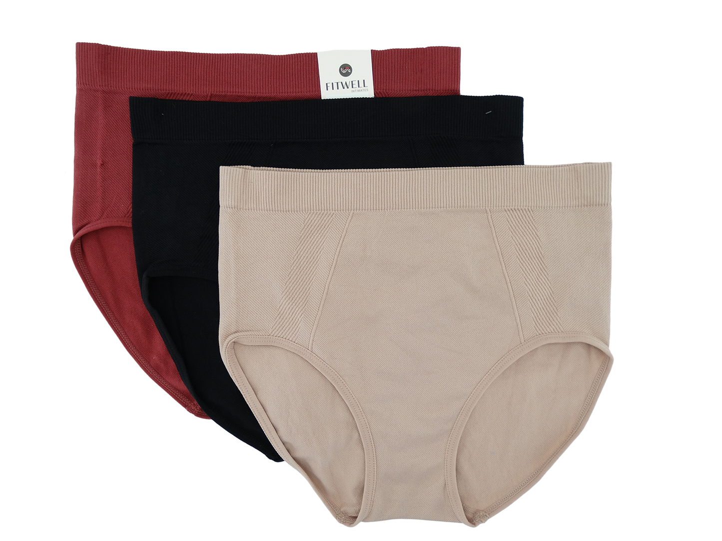 6774223HL, Fitwell - Ladies' 3Pk Panties (S/M-L/XL)