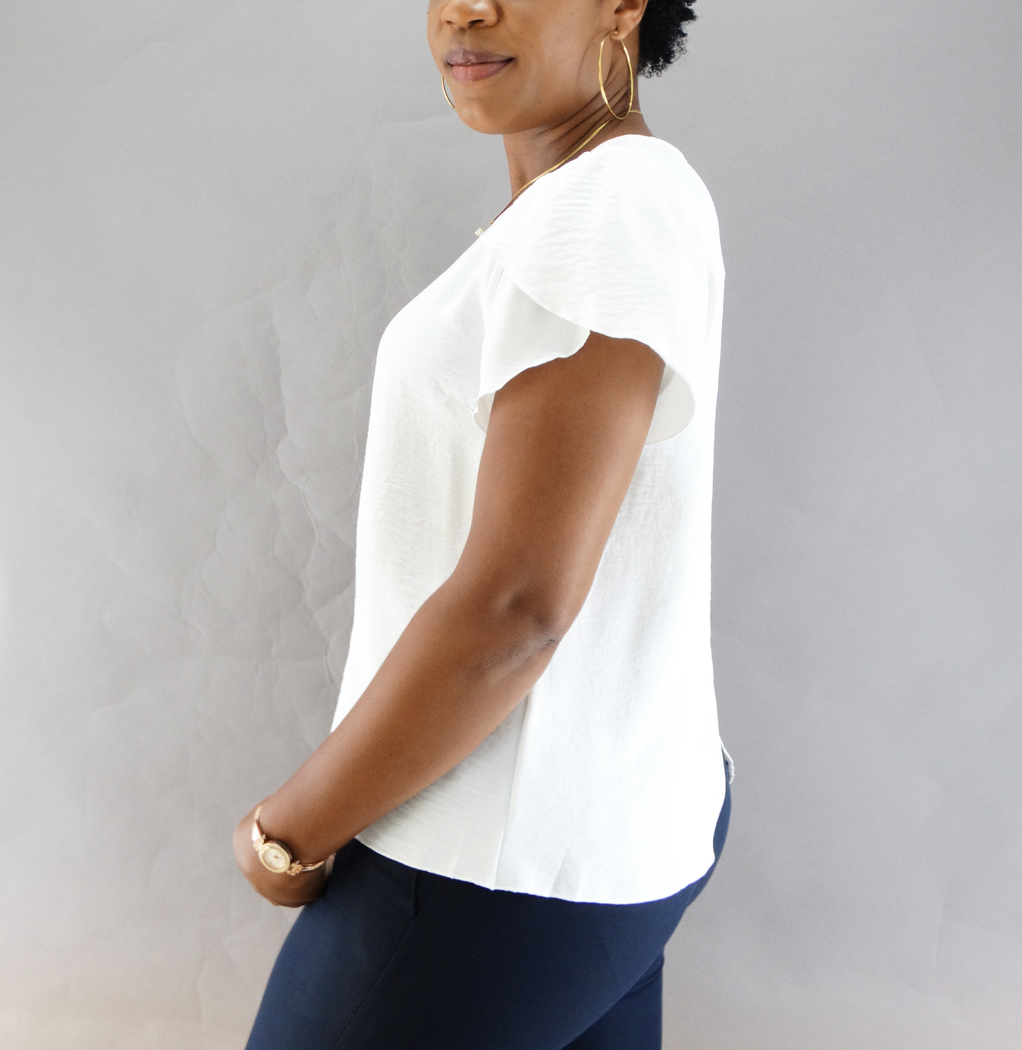 6927, Jon & Anna Women's R/Neck Blouse-S-XL