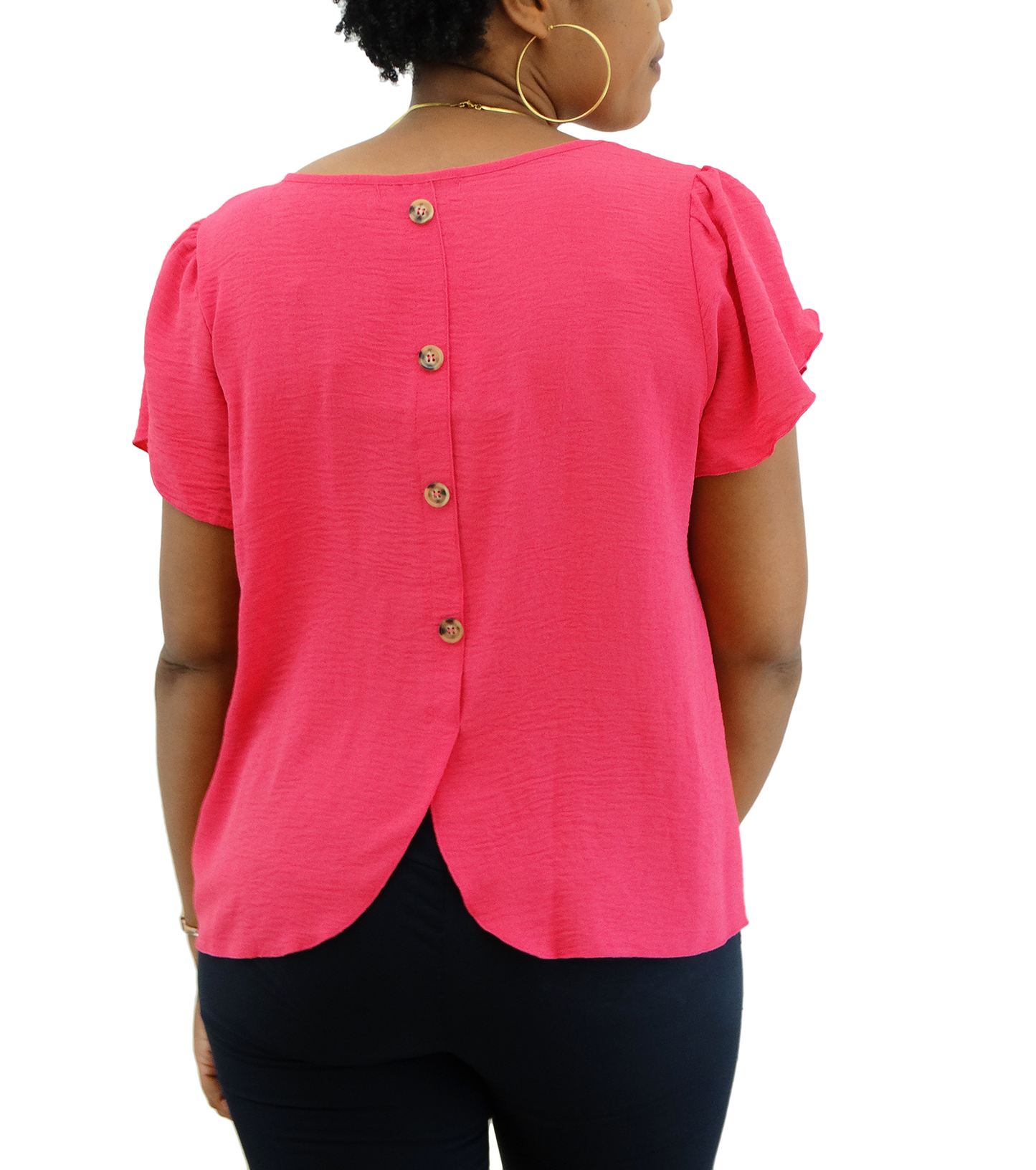 6927, Jon & Anna Women's R/Neck Blouse-S-XL