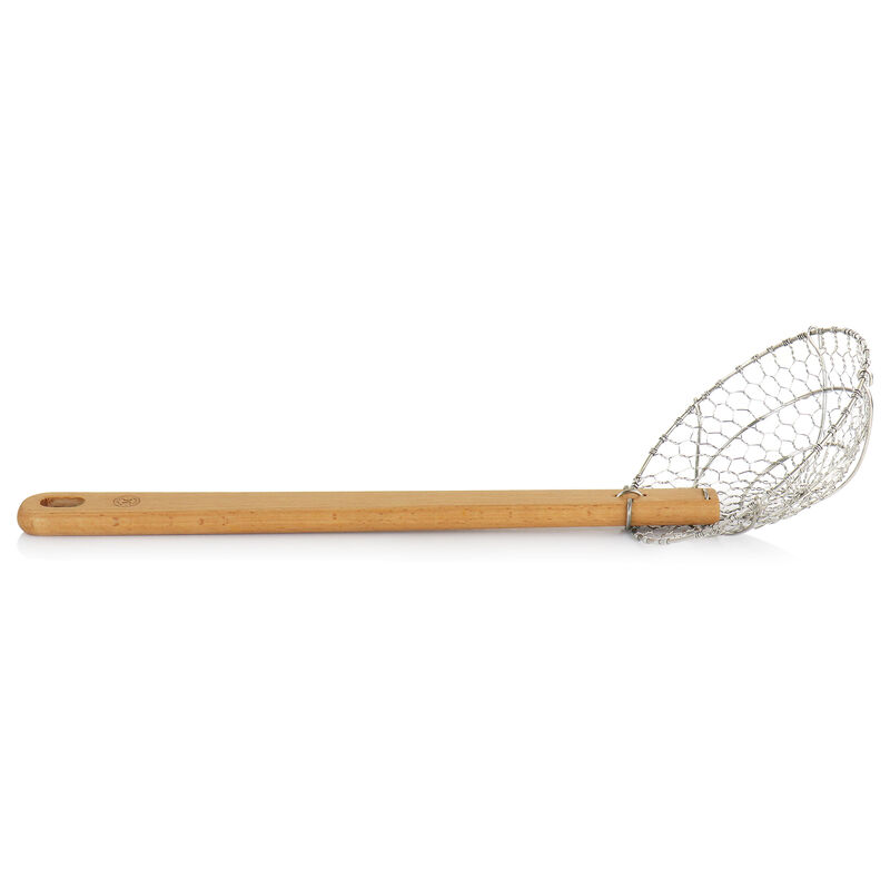 8064101, Strainer/Deep Fry Lifter W/Wood Handle