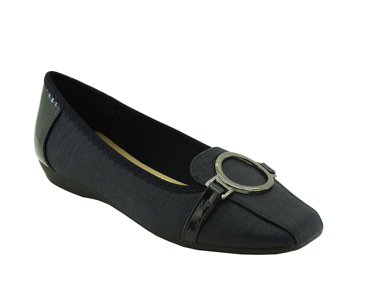 81140332, Pierre Dumas, Linzee-5 - Women's Shoes Navy Patent 7-12