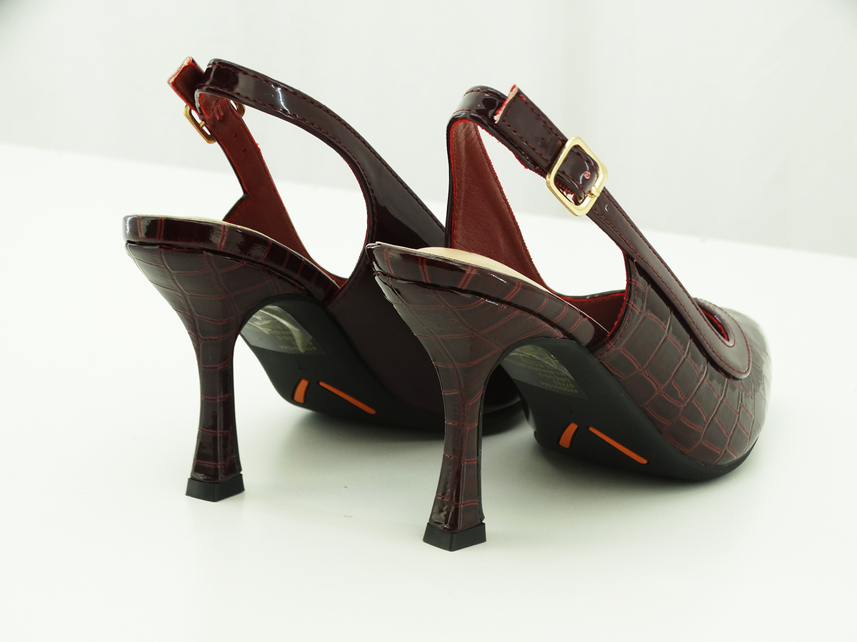 87783829, Pierre Dumas, Dress-3 - Women's  Shoes Burgundy Croco