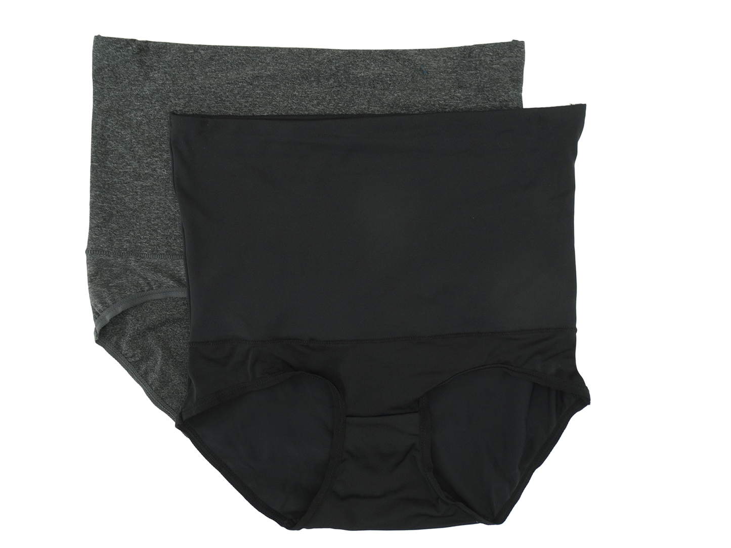 8M700022HD, Prima Valentina - Ladies' 2Pk High-waist Panties H.Char/Blk