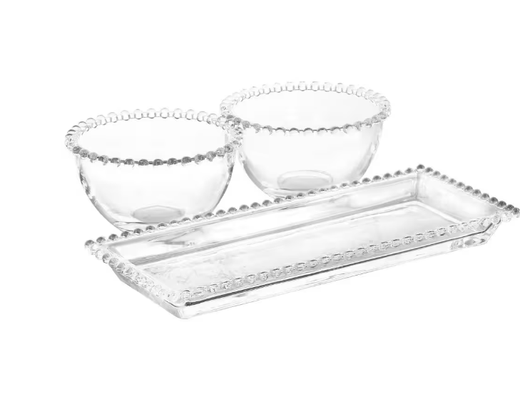 9708603, Gibson Home - Sereno,  Glass Serving Platter