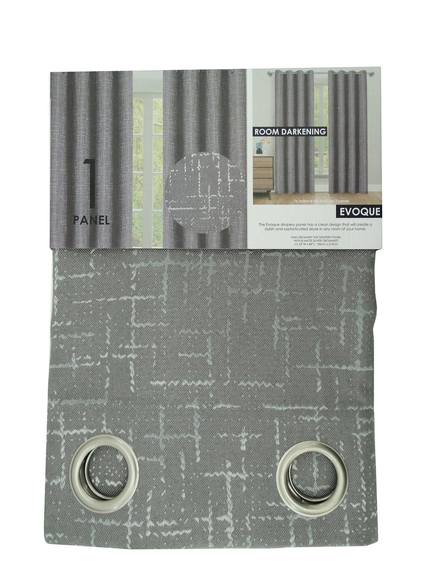 Evoque - Blackout Window Curtain 52x84"