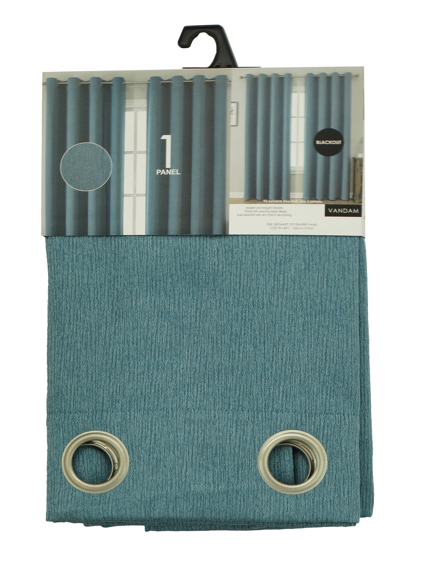 Popular Home Vandam Blackout Window Curtain (52X84)