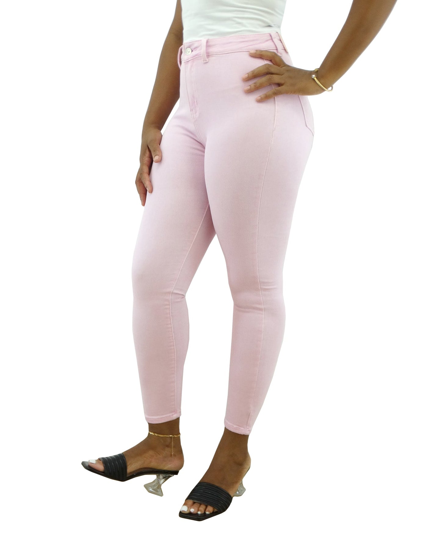 AS230B, Cozzi, Women's Skinny Stretch Jeans- 3/4-13/14